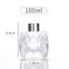 Botella de Vidrio Vacía para Aromaterapia para Uso en el Hogar con Ratán y Flores Secas, Botella Difusora de 50 ml, Botella Vacía Decorativa al por Mayor Fragancia