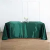 Suministro Comercio Electrónico Transfronterizo Simple Moderno Brillante Satín Mantel Banquete de Boda Fiesta Mantel Decorativo Rectangular
