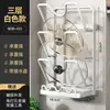 Estante para tapas de ollas de cocina, estante de almacenamiento de cocina para encimera, soporte de doble uso para montaje en pared, portaespátulas, organizador de tablas de cortar