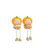 Muñeco colgante de fruta naranja nueva serie pastoral adorno para escritorio del hogar, decoración creativa para dormitorio y entrada