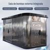 Controle remoto de pressurização secundária de água da torneira em casa de bombas rural Projeto de casa de bombas inteligente integrada integrada