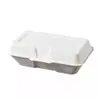 Caja de Empaque para Pastel de Hornear Hot Dog Caja de Almuerzo Desechable Postre Caja de Almuerzo Rectangular Pulpa de Papel Ecológica y Biodegradable