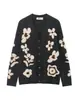 Ropa de Mujer de Estilo Europeo y Americano Transfronteriza, El Suéter Cardigan Más Vendido de Amazon con Cuello en V, Tejido Nuevo Jacquard con Botones, Chaqueta Versátil
