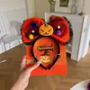 Decoração de festa de laço de Halloween Headband Presilha de Cabelo Adereço de Cabeça Chapéu de Morcego Fantasma Abóbora Chapéu de Caveira Headband de Atmosfera