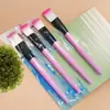 Pincel para Máscara com Cabo Branco, Pincel de Beleza, Pincel de Maquiagem Yiwu, Pincel para Base, Pincel Bicolor, Ferramenta de Maquiagem para Mistura de Máscaras DIY