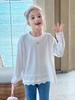 Camiseta Niña Elefante Tutú Verano 2026 3A Antibacteriana 170g Alta Calidad Barra de Oxígeno Hielo Adorno de Encaje Top