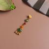 Broche colgante elegante estilo antiguo con solapa y borlas estilo cheongsam nacional para mujer