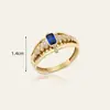 Nuevo Anillo de Aleación para Mujer con Zafiro Rojo Incrustado Anillo Único de Moda Transfronteriza para Boda Anillo con Índice de Diamante