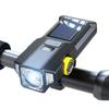 Novo Farol Transfronteiriço com Carregamento Solar e Visor Digital, Ajuste de Feixe Alto e Baixo com Zoom, Luz Branca a Laser para Ciclismo Noturno de Longo Alcance