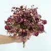 Flores de Manzanilla de Burbuja Artificiales con Bordes Quemados Realistas, Pequeño Ramo de Rosas y Margaritas para Decoración de Bodas y Espacios de Alojamiento