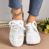 Verano Transfronterizo Comercio Exterior Nuevo Estilo Baotou Zapatillas Medias con Cordones Cuña Sandalias de Mujer Europeas y Americanas Talla Grande Sandalias Huecas