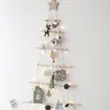 Decoraciones Navideñas Árbol de Navidad Colgante de Combinación Libre Rama Seca de Madera Colgante de Pared Estrella Tronco Decoración Festiva