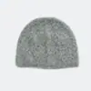 Gorro de Punto de Color Sólido Mezclado con Lana de Alpaca Bajo para el Hogar de Diseñador Coreano Gorro de Lana Ins para Mujer Otoño e Invierno
