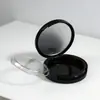 Venda Direta de Fábrica Embalagens Redondas para Compacto de Pó, Caixa para Blush com Compartimento Central Transparente e Espelho, Materiais de Embalagem para Maquiagem Podem Adicionar Logo