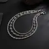 Moda Europea y Americana Pantalón de Cadena de Estrella de Cinco Puntas Tridimensional para Hombre Hip-Hop de Gama Alta Cadena Colgante para Jeans Cadena de Cintura para Hombre Transfronteriza