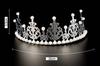 Coroa de Decoração de Bolo Redonda em Mesh Acessórios Coroa Panificação Rainha Acessórios de Cabelo Princesa Aniversário Posicionamento Acessórios Contas Atacado