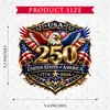 EUA Amazon Edição do 250º Aniversário Adesivo de Carro Patriótico Americano Vinil Adesivo de Para-choque