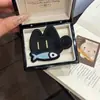 Parche de Flequillo de Gatito Negro Lindo Herramienta Mágica para Ordenar el Cabello para Mujeres, Elegante Pinza para el Cabello Sin Marcas de Gato Kt con Cinta Mágica