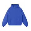 Venta al por mayor de sudaderas con capucha de forro polar de color sólido estilo europeo de 380G para otoño e invierno, disponibles en tallas grandes para hombres y mujeres, con diseños de moda y opciones de impresión personalizadas