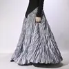 Falda Plisada Texturizada para Mujer Nuevo Estilo Primavera y Verano 2026 Falda Larga de Dobladillo Amplio Falda Plisada Simple Perezosa y Fluida