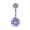 Anillo para Ombligo de Titanio F136 con Dientes Internos, Doble Extremo de Cuatro Puntas, Joyería para Piercing Corporal de Aleación de Titanio G23, Piercing para Ombligo