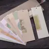 Marcador de papel de arroz Batik Marcador de estilo clássico Marcador de estilo antigo Dourado em branco Criação manuscrita Pintura Caligrafia Marcador de estilo manuscrito