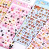 Shanle Adorables Animalitos Pequeños Calcomanías Pequeñas de Espuma Dibujos Animados Estéreo Calcomanías de Recompensa para Niños Calcomanías Educativas