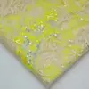 Tela de Bordado Plano Multicolor Hanfu Cheongsam Camisola Tela Bordada
