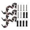 Suporte de Varão de Cortina Selecionado Cuidadosamente Suporte Acessórios para Cortina Suporte Duplo Adequado para Suporte de Varão Romano Transfronteiriço de 1 Polegada 5/8 Polegada