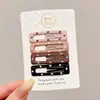 Presilhas coloridas laterais para franja de crianças, estilo coreano fofo, presilhas de cabelo de alta qualidade e requintadas, presilhas para bebê estilo dopamina que não danificam o cabelo