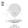 Plato creativo chino de melamina blanca vajilla de banquete de cocina privada plato de hotel restaurante plato de sopa plato de aperitivo plato personalizado