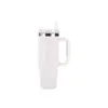 Taza de Coche con Asa de Acero Inoxidable 304 de Doble Pared, Aislada al Vacío, de 30 oz, con Popote, Gran Capacidad, Taza para Hielo