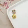 Pulsera DIY Accesorios de Cuentas Girasol Lingote Buena Suerte Aleación Joyería Pulsera de Cuentas Candado de Longevidad