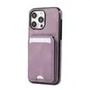 Funda con Tarjetero Plegable para Apple 17 Promax, Funda Trasera para Teléfono con Ranura para Tarjetas 16E/15/14
