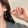 Brincos Longos com Franjas de Pérolas Naturais de Água Doce para Mulheres, com um Toque Elegante e Sofisticado, Perfeitos para Combinar com um Qipao para Realçar o Visual