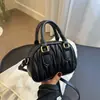 Nova Coleção de Outono 2026: Bolsa Boston Plissada para Bowling, Bolsa de Mão em PU, Bolsa Transversal, Design Único, Leve e Bolsa de Ombro Luxuosa