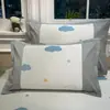 Fundas de almohada de seda helada de verano frescas y sencillas, juego de dos, 48x74 cm, fundas de almohada de ratán helado para uso doméstico, funda interior para núcleo de almohada de niños