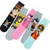 Calcetines de Algodón de Dibujos Animados de Bob Esponja para Hombres y Mujeres Venta al por Mayor Deportivos Casuales de Caña Media Rectos Calcetines de Moda