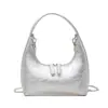 Bolsa de Axila con Texturas Francesas Transfronteriza para Mujer Verano Texturas Nicho Bolso de Hombro de Media Luna Bolso de Mano Corea del Sur Bolsa Ins