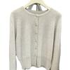 Cardigan Corto de Lana Holgado Casual y Cómodo para Otoño Temprano Chaqueta Suéter de Cuello Redondo para Mujer Top Pequeño de Cachemira