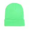 Comércio Transfronteiriço Chapéu Casual de Inverno para Esqui em Acrílico Puro Chapéu Tricotado de Camada Dupla Chapéu Beanie Sem Aba Chapéu Quente de Inverno