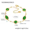 Diseño de Rueda de la Fortuna Oro de 18 Quilates Acero Inoxidable Tobillera Colorida Nicho Elegante Versátil Verano Lujo Accesible Tobillera Joyería para el Pie