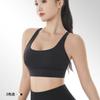 Sujetador deportivo de soporte fijo chaleco de yoga ropa interior de fitness para mujer correr a prueba de impactos espalda cruzada sin botones ropa interior