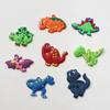 Venda Direta de Fábrica Patches Decorativos de Dinossauro de Desenho Animado em Borracha Macia de PVC, Charms Decorativos para Sapatos Crocs, Materiais para Acessórios de Cabelo DIY Feitos à Mão
