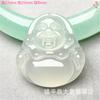 Atacado de fábrica Jade ágata calcedônia branca pingente pingente de gelo branco Jade Buda Guanyin Bodhisattva Jade presentes