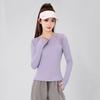 Conjunto de Roupa de Yoga Pull-Back para Mulheres 2025 Novo Outono e Inverno Manga Longa Profissional Pilates Corrida Top Roupa Esportiva Atacado