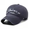 Boné de Baseball Atacado Bordado com Letra Versátil Casual Lavado Macio Superior Vintage para Homens e Mulheres Estilo Japonês e Coreano Proteção Solar ao Ar Livre Boné de Baseball