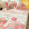 Cubierta de Cama de Felpa Gruesa de Doble Cara Pieza Única Invierno para Cama Infantil Copo de Nieve Terciopelo Protector de Colchón Cubierta de Colchón para Dormitorio de Estudiante