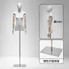 Suporte de manequim de corpo inteiro e sem seios para lojas de roupas femininas, adereço para vitrine, manequim de meio corpo