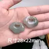 Colgante de Jade Verde Tianshan de Xinjiang con Diseños Florales, Piedra de Jade Verde Tianshan, Colgante Ruyi de Doble Cara, Hebilla de Paz, Suministro para Transmisión en Vivo